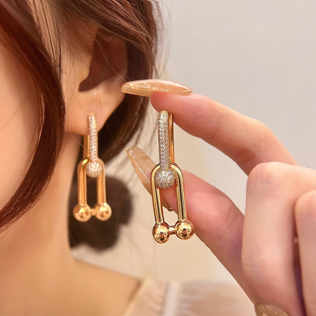 Tiffany Hardwear Drop Cubic Zirconia Earrings