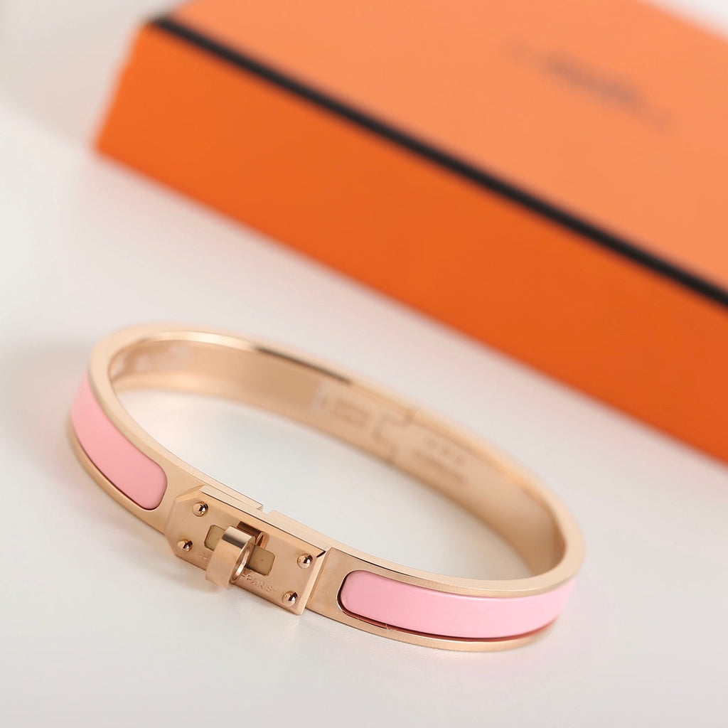 Hermes HM Kelly Pink Bracelet