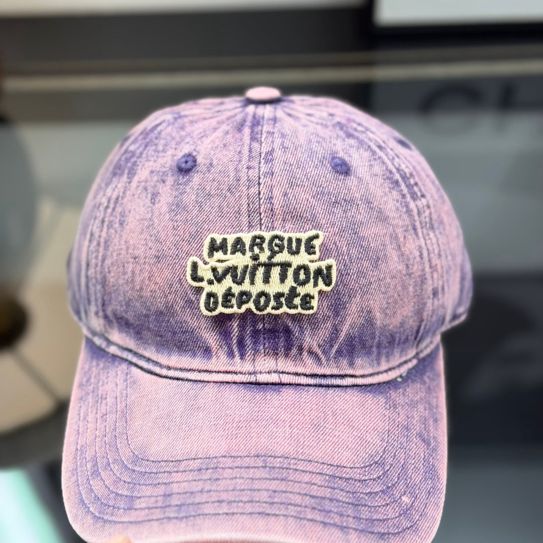 Vintage Washed Denim Baseball Cap - Adjustable Streetwear Hat